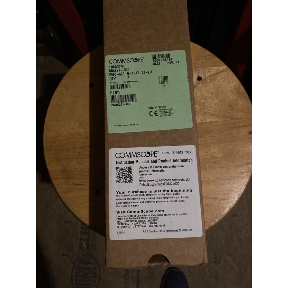Commscope 863927-000 Fiber Optic Tray Kit 24 Splice FOSC-ACC-B-TRAY-24-Kit  6pk